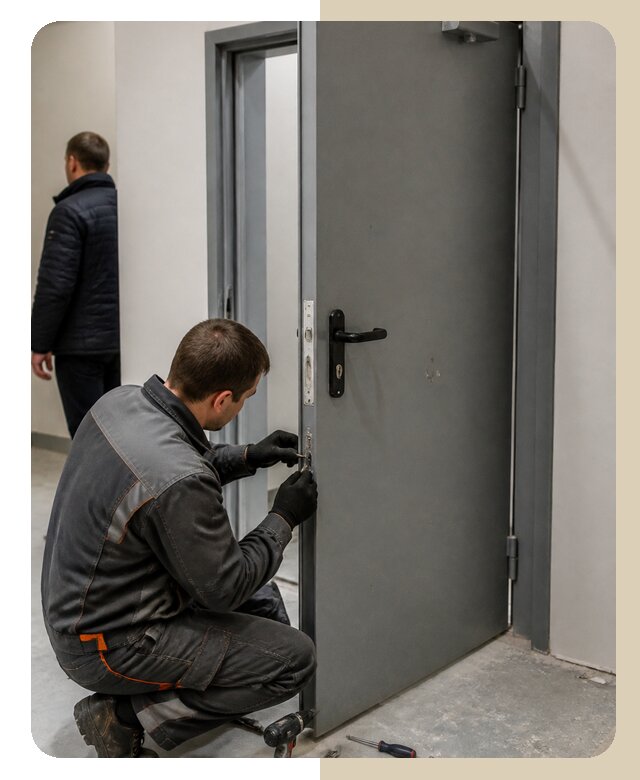 Ремонт противопожарной двери в Вольске по цене 6583 р. | ДвериЛегко-Вль