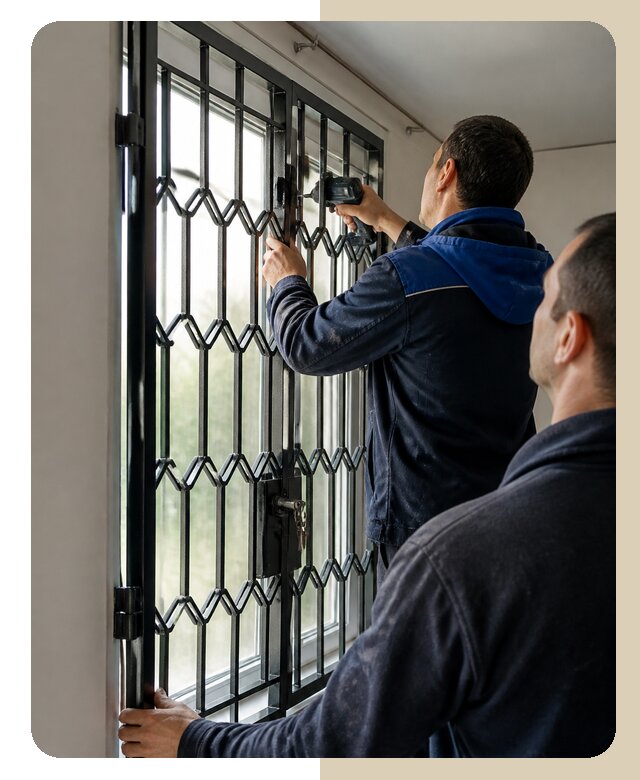 Установка распашных решеток в Вольске цена от 6583 р. | ДвериЛегко-Вль